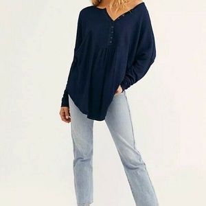 Free People Leo Henley Top